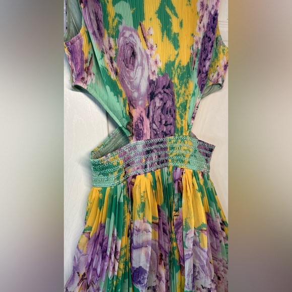 Rococo Sand Ivy‎ Purple Floral Maxi Dress Size Small - Picture 6 of 16